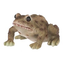 Gartendekoration Frosch, 10 x 6 x 8 cm, Polyresinbraun  ,