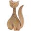 Dekorativní dřevěná kočka 24 cm