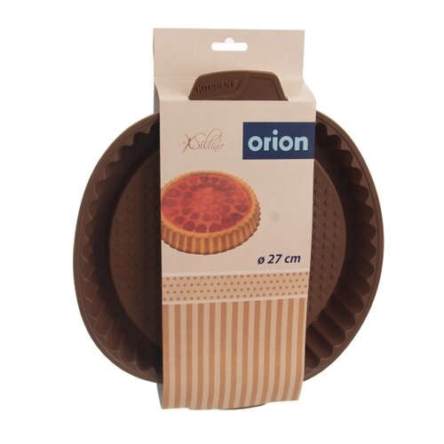 Orion szilikon tortasütő forma, 27 cm, barna