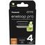 Set acumulatori reîncărcabili PanasonicBK-4HCDE/4BE 930mAh Ni-MN Eneloop PRO AAA