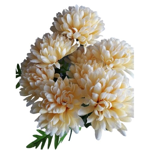 Künstlicher Chrysanthemenstrauß, Pfirsich, Höhe 58 cm