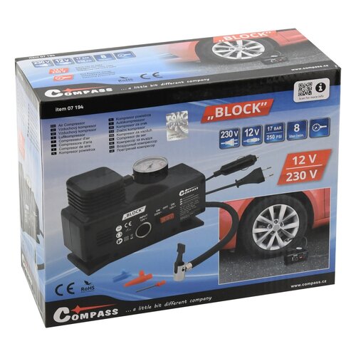 Bloc compresor Compass TÜV / GS, 12 / 230 V