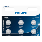 Philips Batéria CR2032 3 V, lítiová gombíková, 6 ks