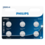Philips akkumulátor CR2032 3 V, lítium gombelem ,6 db