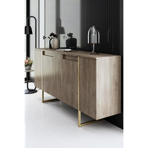 Schrank Luxe Walnut and Gold