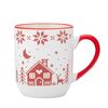 Altom Porcelanasti skodelica Grenlandia 450 ml,rdeča