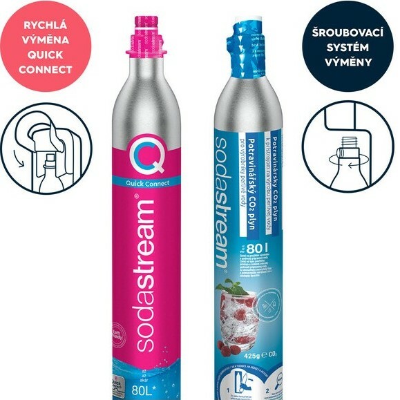 SodaStream CQC patron+CO2 különálló termék 2. képe
