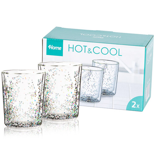 4Home termo steklenice Hot&amp;Cool Sparkle 250ml, 2 kos