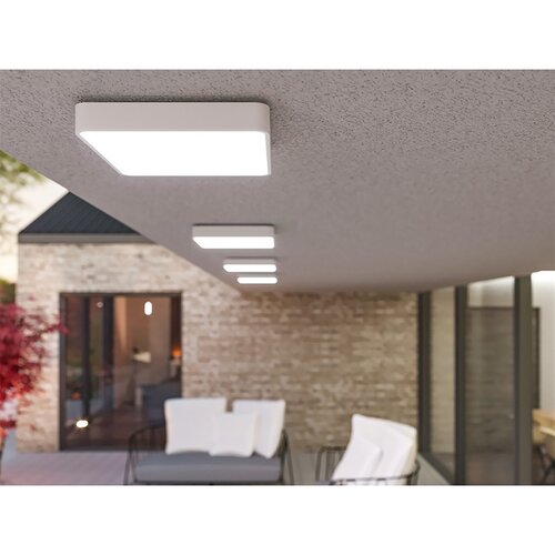 Panlux Přisazené LED svítidlo Verona Square bílá, 28,3 x 28,3 cm, IP54