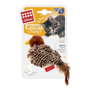 GiGwi Zabawka dla kota Melody Chaser Bird, 14 x 7x 5,5 cm