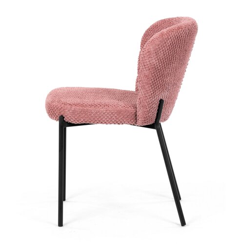 Étkező szék Bouclé CT-W1077 PINK2, rózsaszín