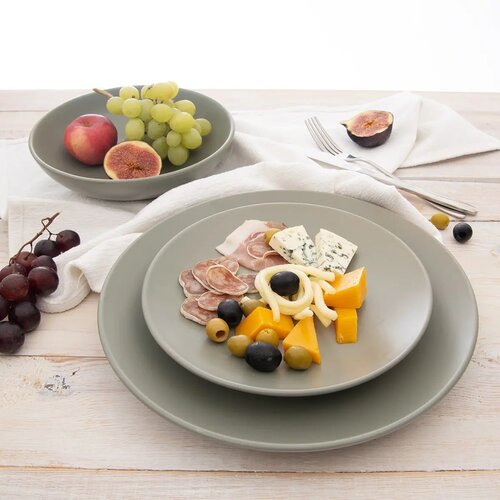 Orion Set de farfurii ceramice pentru desertGreenish 20,5 cm, 6 bucăți