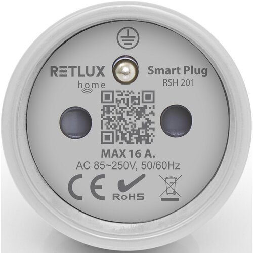 Retlux RSH 201 Inteligentne gniazdko z połączeniem Wi-Fi i Bluetooth