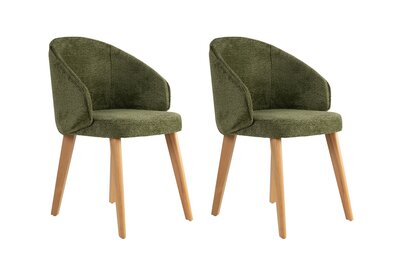 Bentley Green and Light Oak étkezőszék szett, 2 db