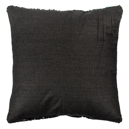 Poduszka z cekinami ciemnozielony, 45 x 45 cm