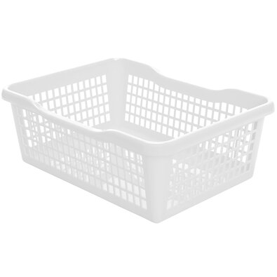 Plastový košík 24,8 x 14,7 x 7,2 cm, biela