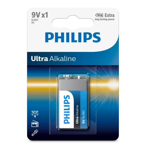 Philips 9 V Ultra Alkaline baterije