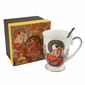 Kubek porcelanowy z łyżeczką Alfons Mucha 280 ml w pudełku prezentowym