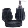 Douche cement fürdőszobai készlet3 db, fekete
