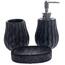 Douche cement fürdőszobai készlet3 db, fekete