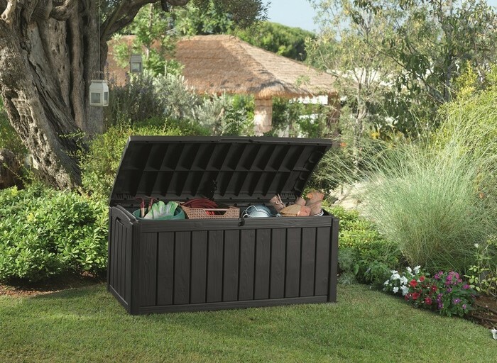 Záhradný úložný box Keter GLENWOOD 390 l,antracitový