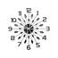 Lavvu LCT1191 Nástěnné hodiny Crystal Sun 49 cm, antracit