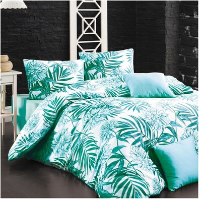 Lenjerie de pat din bumbac Amazing, verde marin, 140 x 200 cm, 70 x 90 cm