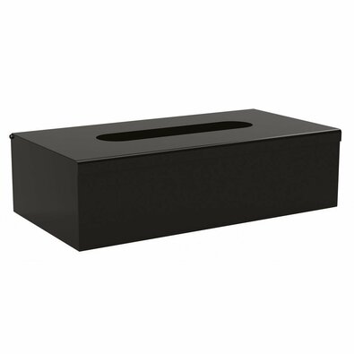 SAPHO XP009B X- round papírzsebkendőtartó 25 x 13 x 7,3 cm, fekete