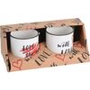 2-delni set skodelic Valentine, 200 ml