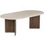 Konferenční stolek Sable - Travertine, Venezia Walnut
