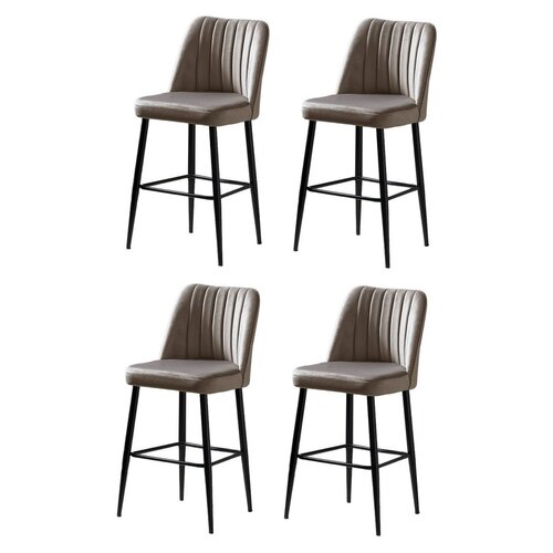 Set de scaune de bar Vento Cappuccino and Black, 4buc.