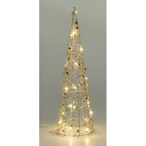 Goldwire karácsonyi LED kúp arany, 12 x 40 cm