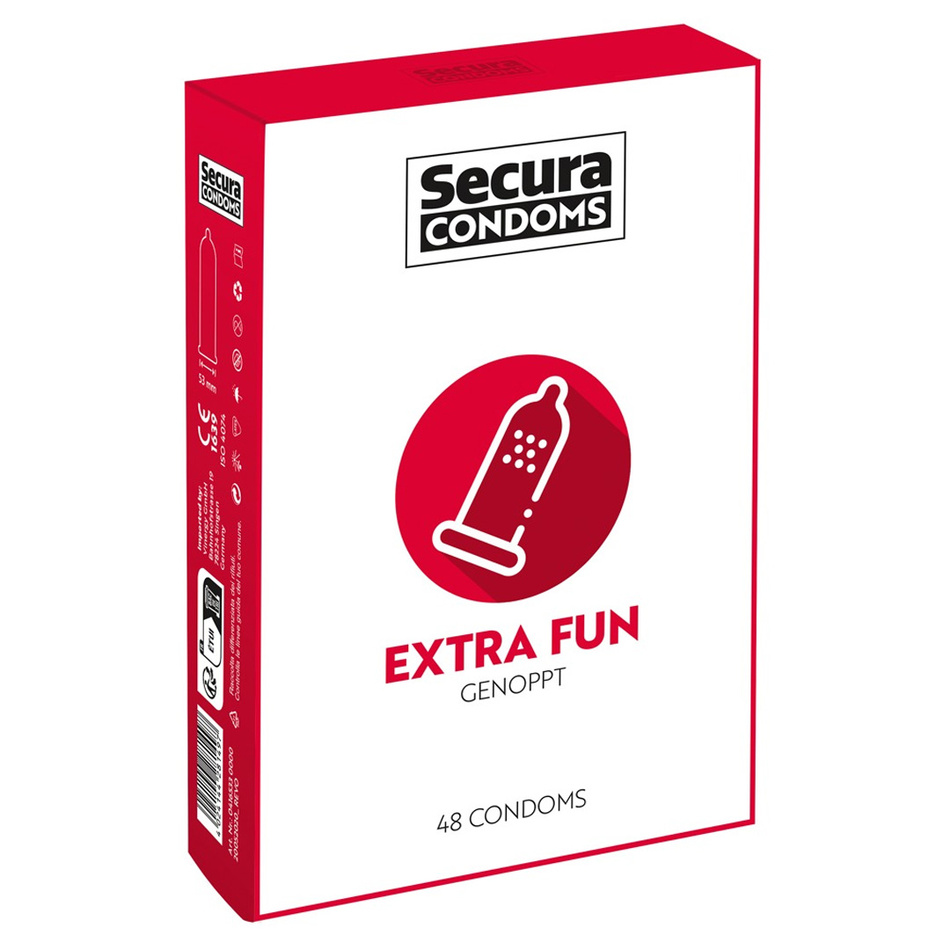 Levně Kondomy Secura Extra Fun, 48 ks