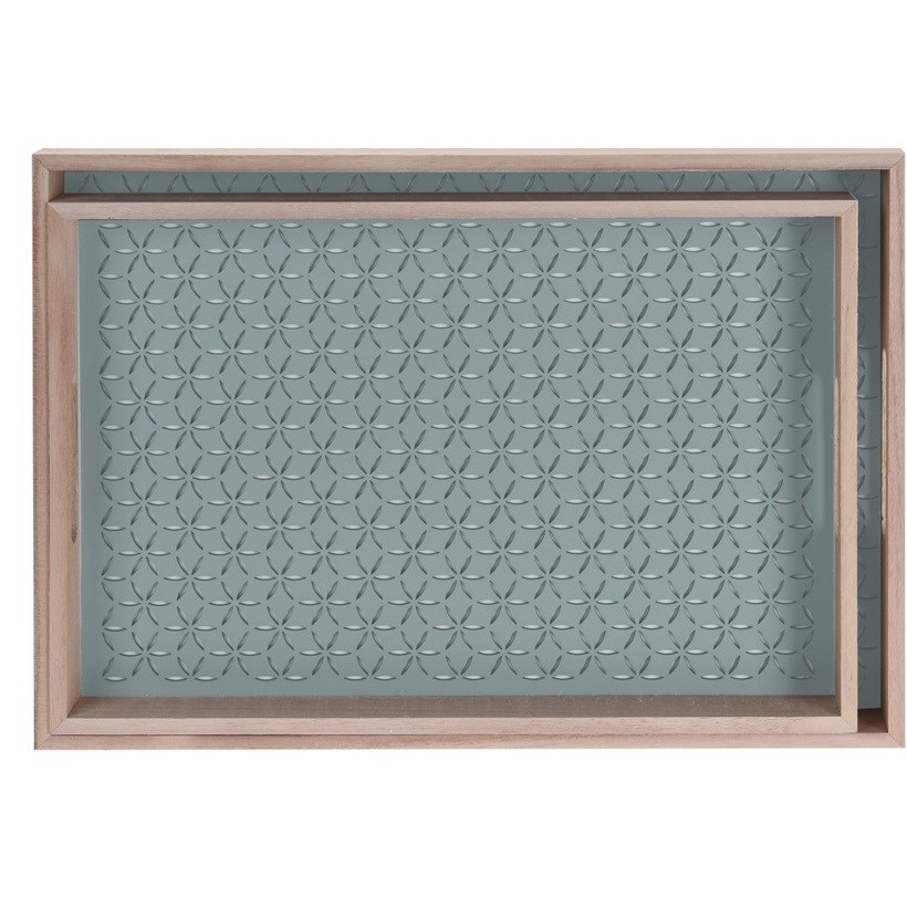 Servírovací podnos Trento zelená, 2 ks