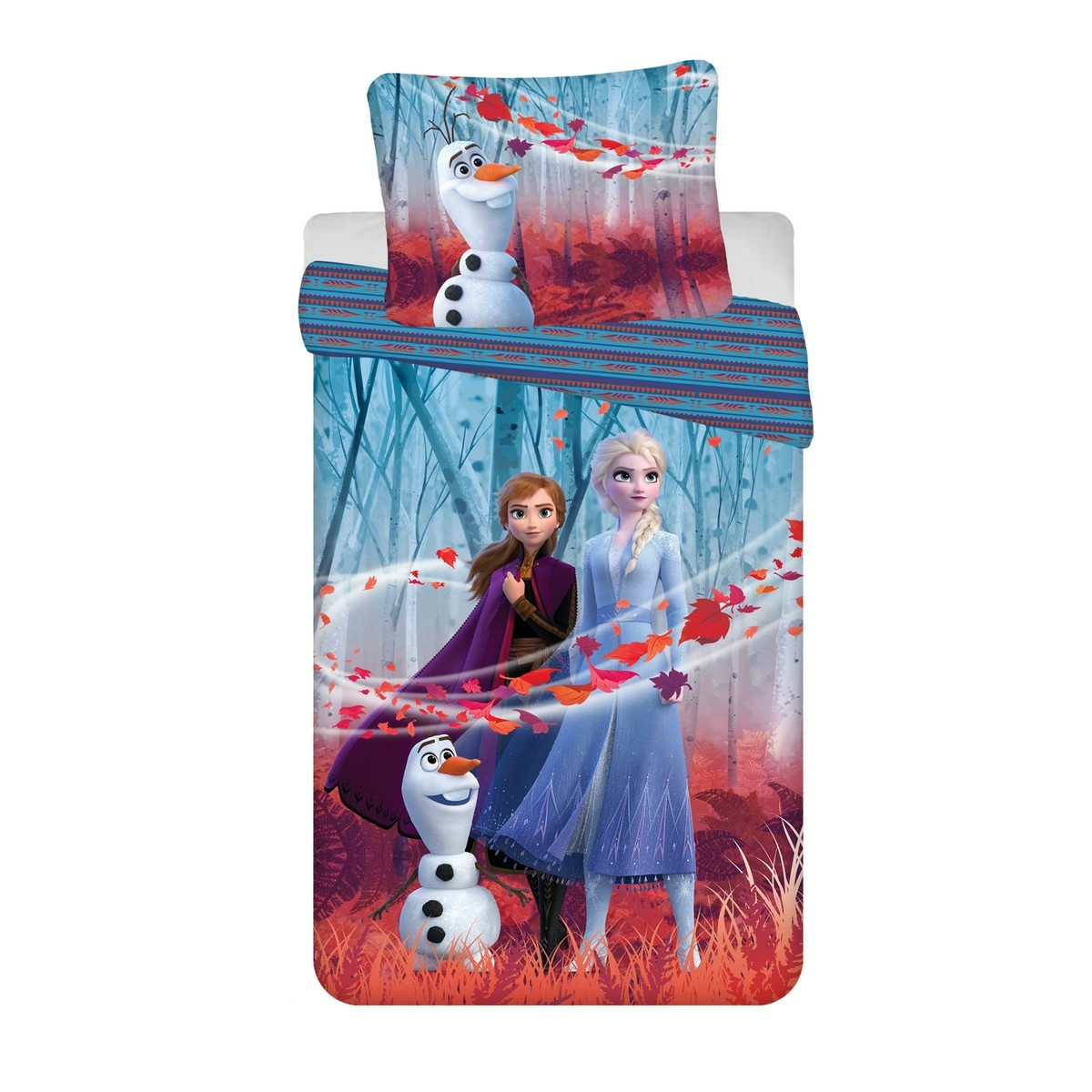 Lenjerie de pat pentru copii Frozen 2 Sisters 04 din bumbac, 140 x 200 cm, 70 x 90 cm
