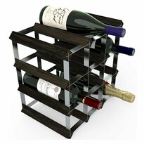 Suport 12 sticle de vin RTA, frasin negru