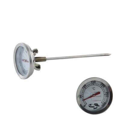 Orion hőmérő rozsdamentes acélból füstölőhöz, 16cm