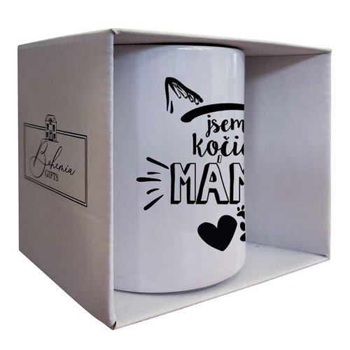 Bohemia Gifts Kerámia bögre - Macska mama vagyok,350 ml