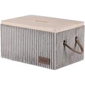 Autronic Sada 5 látkových úložných boxů, šedá