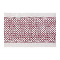 Сервірувальний килимок, білий – червоний, 30 x 45 см