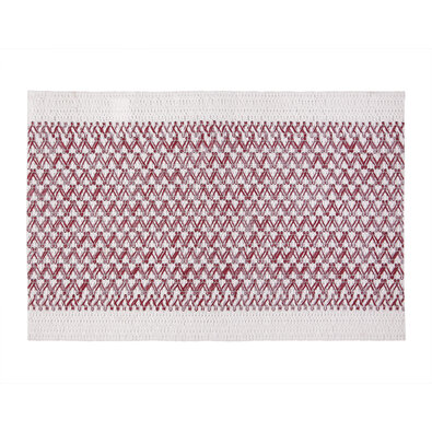 Prostírání Elly bílá - červená, 30 x 45 cm