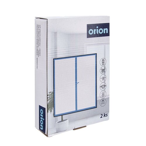 Orion Сітка від комах для вікна 2 шт., чорна, 130 х 150 см