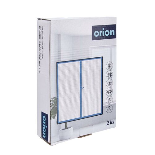 Orion Mreža proti insektom za okno, 2 kos, črna,130 x 150 cm