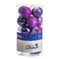 Bombki 20 szt. lila