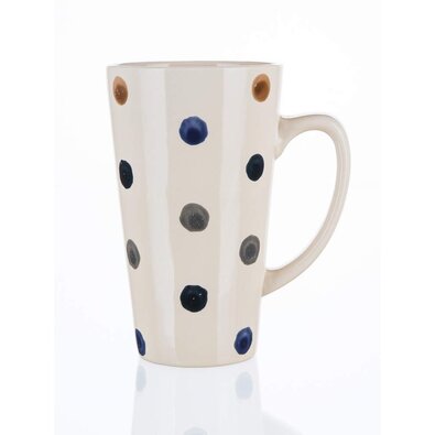Banquet Keramika skodelica DOTS 450 ml, visoka