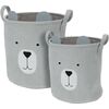 Set de coșuri textile pentru copii Hatu Bear , 2buc