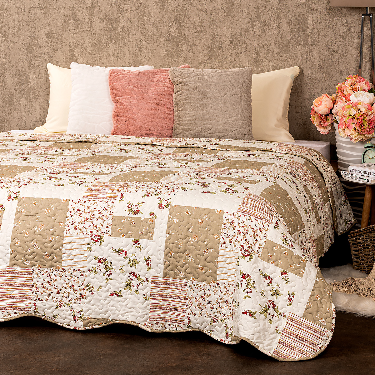 4Home Tagesdecke Patchwork, 140 x 220 cm | 4Home