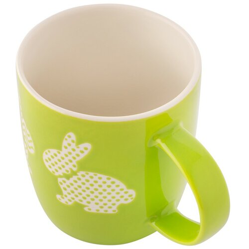Altom Porcelánový hrnek Králíčci, 360 ml, zöld