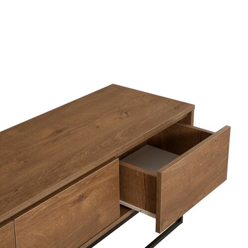 Milo Walnut and Black I TV-asztal