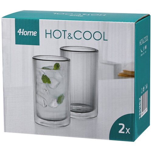 4Home Термосклянка Haze Hot&Cool 400 мл, 2 шт.